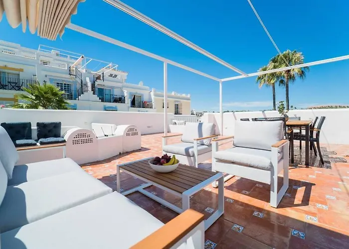 Aloha Pueblo Beautiful With Roof-terrace Next To Aloha Golf Apartment *