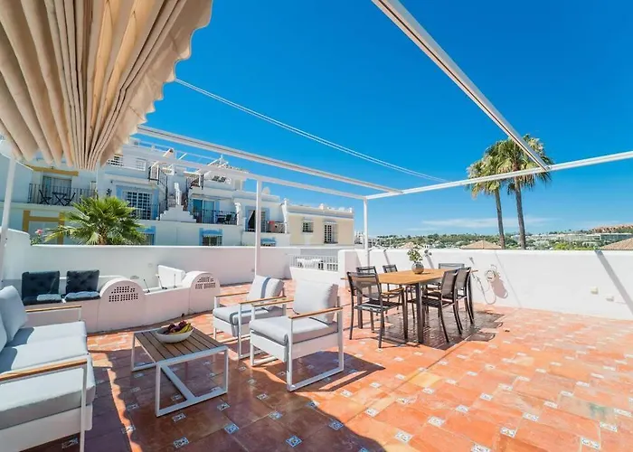 Aloha Pueblo Beautiful With Roof-terrace Next To Aloha Golf Apartment
